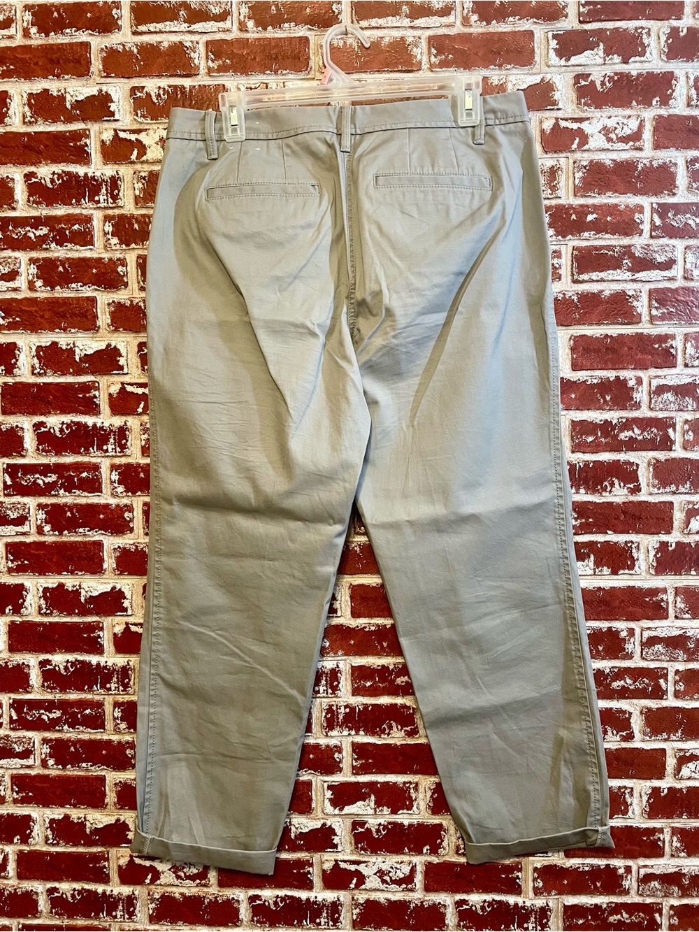 Talbots Gray Relaxed Chino size 6 Cotton Stretch Preppy Minimalist Office. - Picture 4 of 10